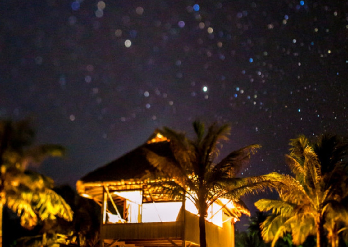 pod at night